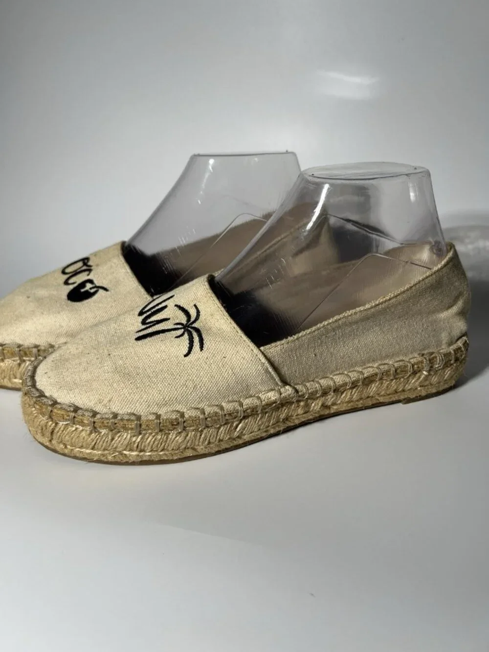 Pull&Bear Coconut Espadrille Flats Canvas Women’s US 8.5 EU 39